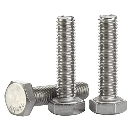 Image of 2 Pcs M14 Hex Bolt M14-2 x 120mm UNC Hex Head Screw Bolts A2-70(304) Stainless Steel Fully Threaded Hex Tap Bolts (304 ss;M14 x 120mm)