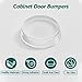 Cabinet Door Bumpers Quiet 200PCS Drawer Bumpers Pads, Self Adhesive Sound Dampening, Clear Cabinet Stoppers Rubber Dots for Cupboard, Drawer, 1/2” Diameter