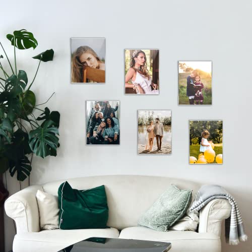 Dzz 4X6 Picture Frame,Clear Acrylic Picture Frames Display 4X6 Picture,Wall Mounting Clear Picture Photo Frames For Home,School,Office,-Vertical,Set Of 6 #TOP5