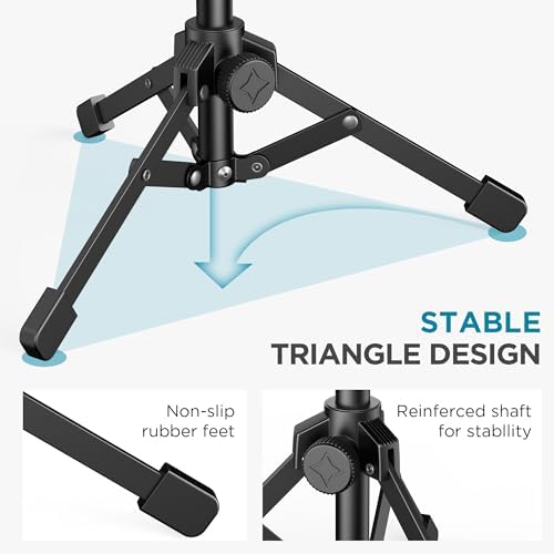 InnoGear Webcam Stand Mount for Desk Table Telescopic with Phone Holder - 1
