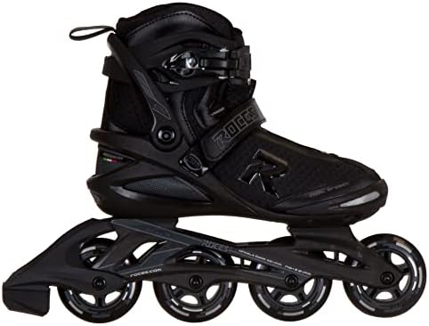 Roces Men's ICON Inline Skates, Black-Dark-Charcoal, 39