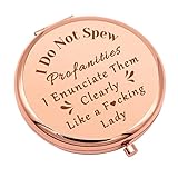 Funny Gifts for Women Compact Makeup Mirror for Daughter Friends Sister Funny Friendship Gifts for Women Thank You Gift Pocket Makeup Mirror for Coworkers Wife Niece Graduation Birthday Gift