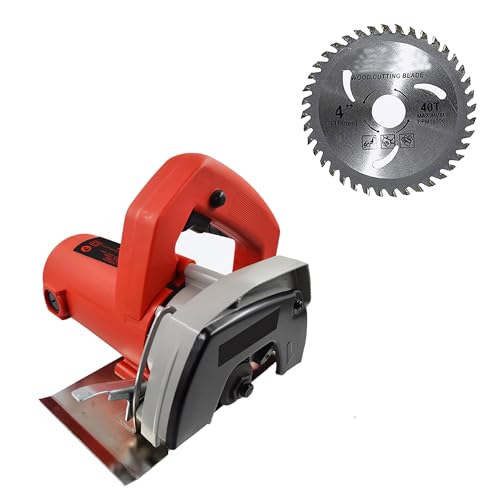 Image of Hillgrove HGCM1293M3 Cutting Machine Saw for Tile /Marble /Wood with 1Pcs Wood Cutting Wheel (1050 W)