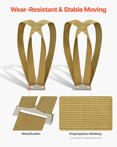 Correas de elevación para evitar dolores de espalda al cargar muebles pesados 5