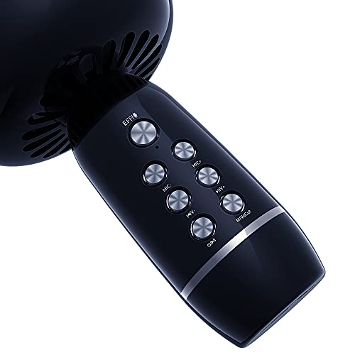 Image of LANDMARK LM BT1087 Chorus Handheld Wireless Singing Mic Multi-Function Bluetooth Karaoke Mic with Microphone Speaker, 6Hrs Playtime, Supports Micro Pin, TF Card & USB for All Smart Phones - Blue