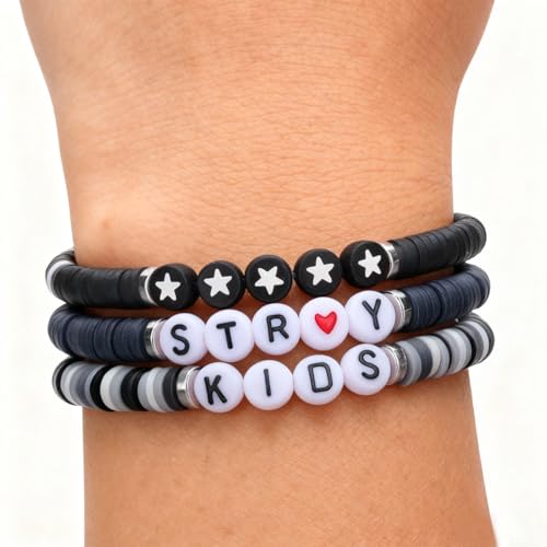 IDesign KPOP Necklace Bracelet Merch Outft STRAY Fans Gifts for Men women Girls Boys (bracelet)