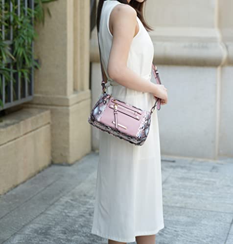 MKF Collection Crossbody Bag for Women, Designer Crossover Vegan Leather Messenger Handbag By Mia K4