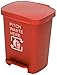 Kosz na śmieci Kosz Na śmieci, Odlewy śmieci Wielofunkcyjny Kosz Na śmieci Zagęścić Plastik, Klasyfikacja Na Zewnątrz Kosz Na śmieci Pedałowy Duży Kosz na śmieci(Size:30L,Color:czerwony)