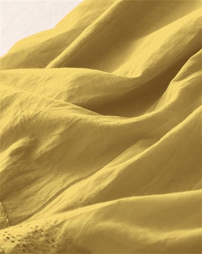 SANGTREE Women's Lace Cotton Linen Midi Skirt High Waisted A Line Flowy Swing Boho Long Skirts4