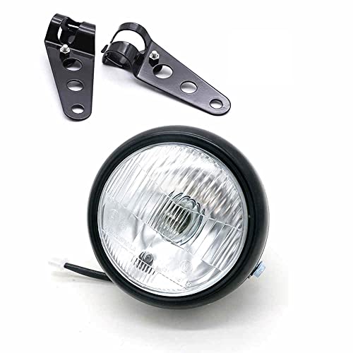 Farol vintage de 35W para motocicleta esportista de helicóptero Bobber Retro Motorbike Cafe Racer Ro