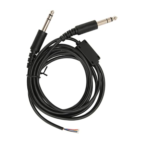 Cable flexible para auriculares de aviación 2m con enchufe dual GA miniatura 1