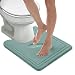 Microdry 10901 Quick Drying Contour Memory Foam Bath mat with GripTex skid-resistant base, 21 x 24, Seaglass