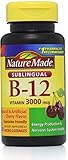 Nature Made Vitamin B-12 3000mcg, Sublingual Lozenges, Cherry 40 ea (Pack of 2)