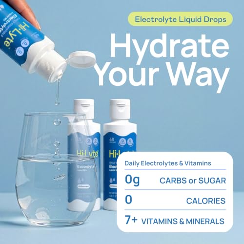 Image of Hi-Lyte Sugar Free Electrolytes for Rapid Hydration, Fasting and Immune Support (3 Bottles, 144 Servings) | NO Calories | 20%+ More Potassium, Magnesium & Zinc
