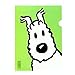 Moulinsart A4 Plastic Folder The Adventures of Tintin Snowy - Green (15120)