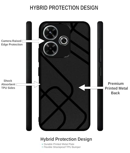 Casotec Zig-Zag Black Case for Mi Redmi 13 5G - Image 4