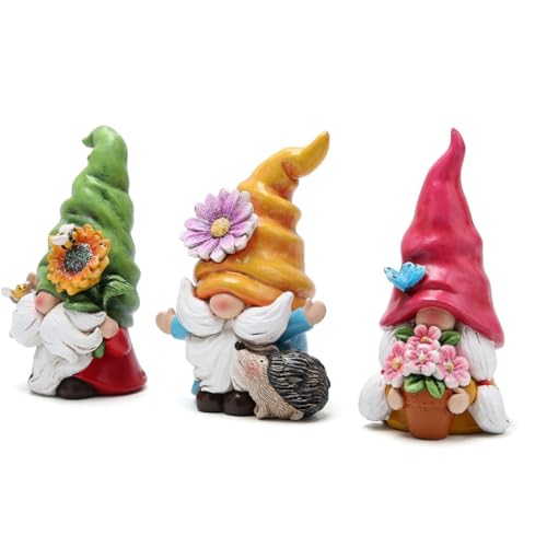 Adornos de gnomos de flores para llenar de magia y alegría tu rincón favorito 3