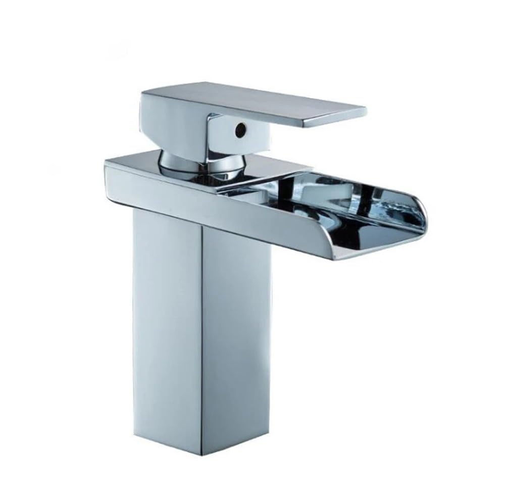 Mitigeur cascade eau chaude et froide avec robinet de salle de bains en laiton