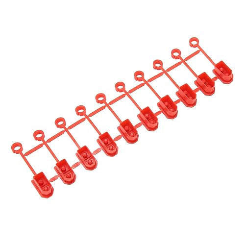 SUNGOOYUE 10pcs Capuchons de Connecteur de Prise XT60, Couvercle de Protection Anti-poussière en Caoutchouc pour Batterie au Lithium RC (Rouge)