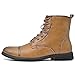 LUODENGLANG Chukka Boots Casual Fashion Oxford Dress Boots Leather Lace Up Desert Ankle Boots Classic For Men Lightweight Anti Slip Brown 46 M 11