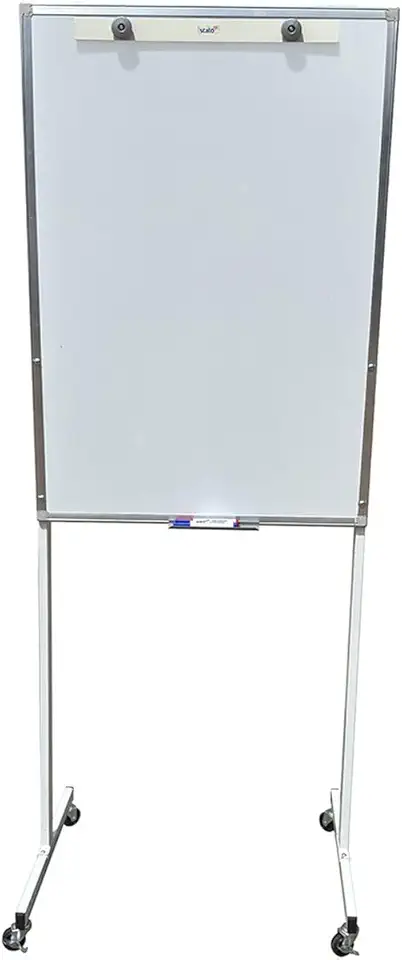 Cavalete para Flip-Chart Magnético, Stalo, 100 cm x 72 cm, com Rodízio