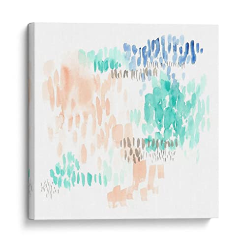 Canvas Lab | Sugar Dashes I by Jennifer Goldberger | 20 x 20 in | Canvas Print Wall Art | Abstract | Wall Decor for Bedroom, Living Room or Office