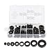 180 Piezas Arandelas Goma Surtidas,Surtido Arandelas Goma,Kit Surtido Arandelas Goma,Arandela Plana,para Enchufes Cables Cables Máquinas Aparatos Eléctricos Válvulas Tuberías Agua (Negro)