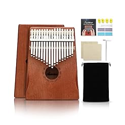 Asmuse Kalimba 17 Clés Pouce Piano – Piano à Doigts Portable en Acajou, Marimbas avec Livre de chansons, Sac de… - Les Beatles, Paul McCartney, John Lennon, RIngo Starr, George Harrison