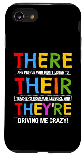 There They They English Grammar Teacher �ʔ������[���AT�V���c �X�}�z�P�[�X iPhone SE (2020) / 7 / 8 �p
