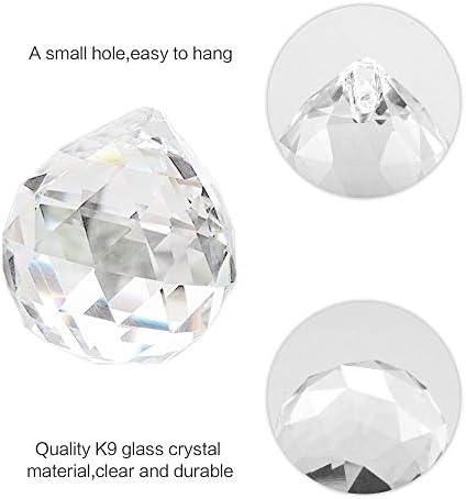 Aipaide Clear Crystal Ball Prism Christmas Tree Decorations 20 PCS K9 Crystal Sun Catchers Ball for Garden Ornaments Outdoor Window Chandelier Hanging Pendant Feng Shui