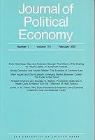 Journal of Political Economy  Vol. 115, No. 1  February 2007 B001D1RYXG Book Cover