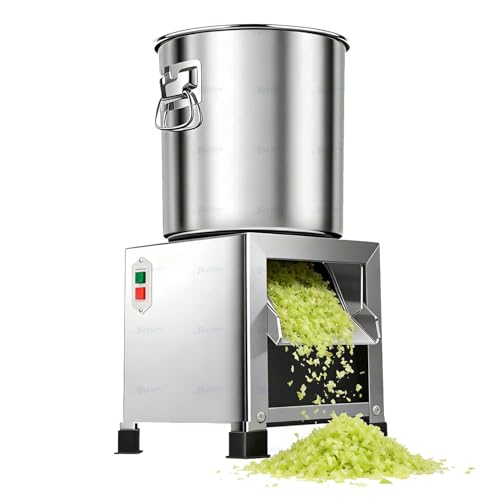 Chopper comercial eléctrico para verduras 1800W acero inox