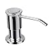 Samodra Sink Soap Dispenser, Stainless Steel Pump Head-Built in Design Refill Liquid from the Top with 17 OZ Bottle-3.15 Inch Threaded Tube (Chrome)