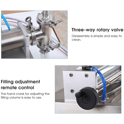 Pneumatic Liquid Quantitative Filling Machine, Semi-Automatic Liquid Filling Machine, Commercial and Home Use Suitable for Beverages, Water, Juice, Milk, Wine