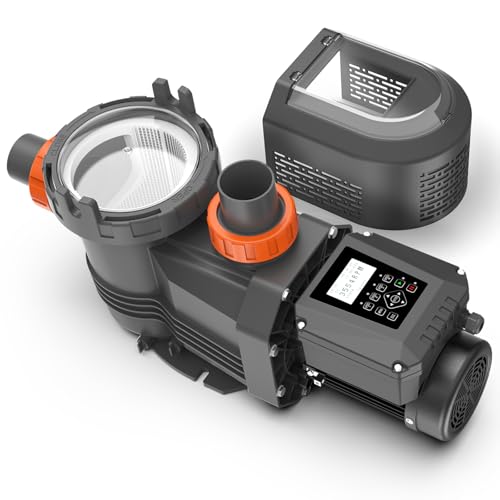 Varpoolfaye Pool Pumps Above Ground,1.8HP Variable Speed Pool Pump, 220-240V Swimming Inground Pool Pump 9114 GPH with Filter Basket
