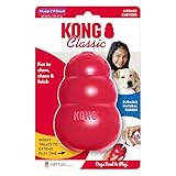 KONG Classic - Füllbares Hundespielzeug - Apportier- und Kauspielzeug für Hunde - Kann Mit Leckerlis Gefüllt Werden - Strapazierfähiges Naturkautschukmaterial - Für Extra-Große Hunde