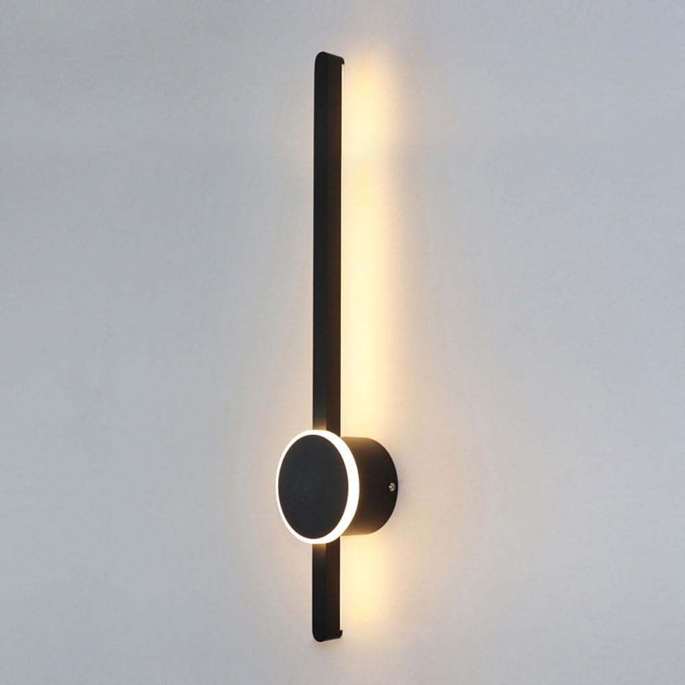 SXSCARKX Modern Long Strip Wall Sconces American Warm Light LED Linear Vanity Lamp Indoor Decoration Living Room Lighting Fixture Minimalist For Bedroom Bedside Staircase