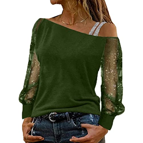 BAIXIAOCHI T-Shirt Haut De Couleur Unie à Manches Longues pour Femmes, Printemps/éTé Cover