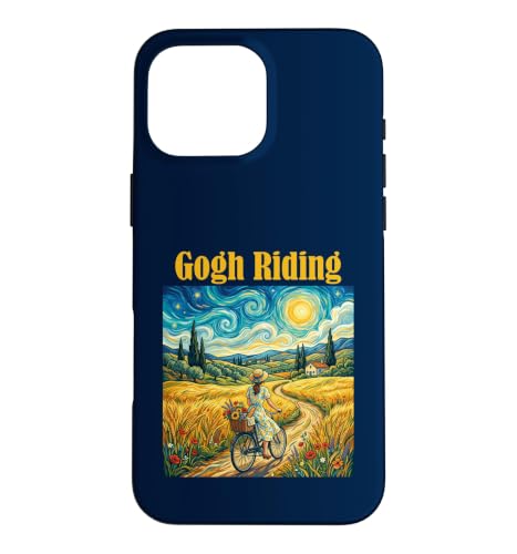 Gogh Riding Cycling Van Gogh Art Cool Women Bike �X�}�z�P�[�X iPhone 16 Pro Max �p