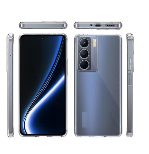 Image of COVERBLACK Flexible Rubber Case Back Cover for Compatible Model with Realme RMX3945 / C73 / C75 5G - Transparent