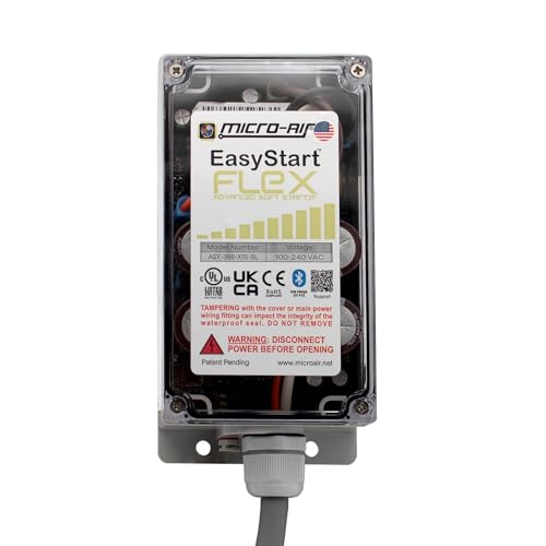 MICRO-AIR EasyStart 368 Bluetooth Soft Start Kit for Home Air Conditioner, RV & Commercial Use, Works with Generators, Reduces Power Surge, Efficient Start-Up - Up to 2-3.5 Tons(ASY-368-X48 BlueTooth) : Automotive