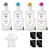 Eurotone Lot de 10 recharges d'encre Canon CL41/51 pour Canon MP 140 190 210 220, CL41/51 CMY Ink