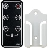 Replacement Remote Control for Cloud Mountain Electric Fireplace EF2104KY EF2105MA EF2106IL EF2107MO EF2108AZ,with Wall Mounting Bracket