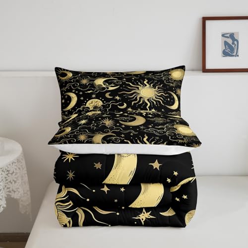 Edredón exótico matrimonial de microfibra suave con estampado galaxia Feelyou 6