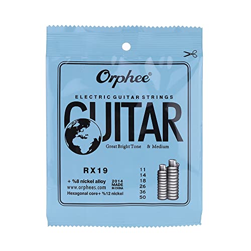 SHUIYUE RX19 6pcs Guitare Electrique Jeu de Cordes (.011-.050) en Alliage de Nickel Médium Tension,Cordes en Alliage - Les Beatles, Paul McCartney, John Lennon, RIngo Starr, George Harrison SHUIYUE RX19 6pcs Guitare Electrique Jeu de Cordes (.011-.050) en Alliage de Nickel Médium Tension,Cordes en Alliage – Image 5