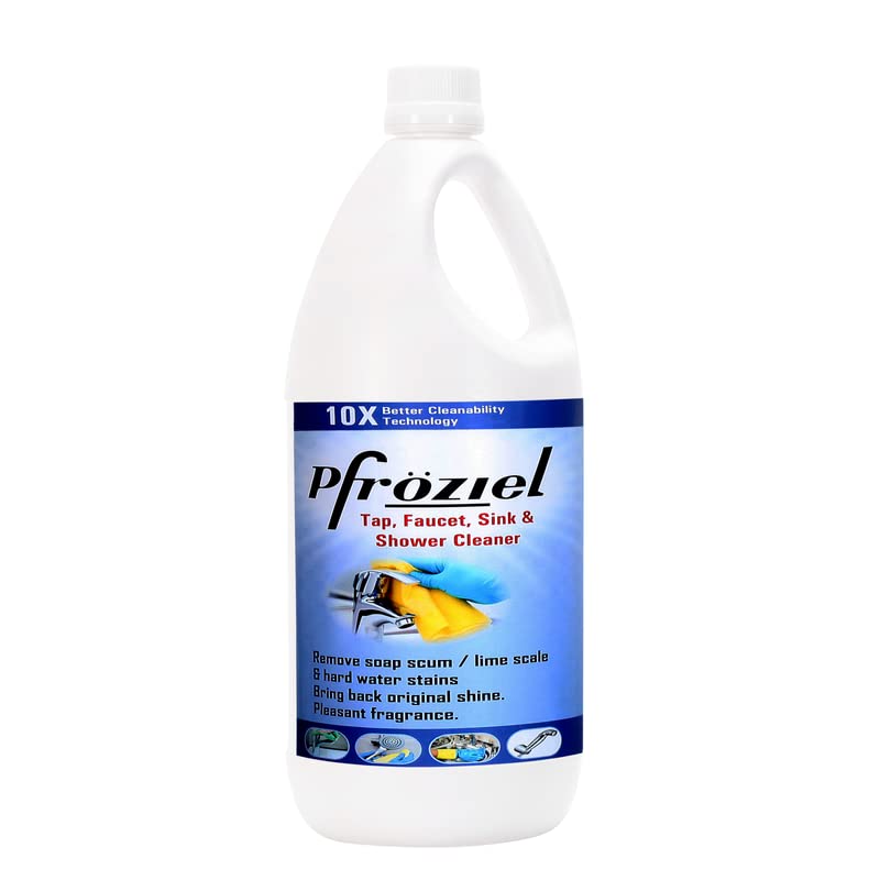 Pfroziel Tap & Shower cleaner I cleaning expert for Shower, tap, Faucet, sink, tubs I Removes Soap Scum/Lime scale/hard water stains I 1 liter (B09VHC2TWN) Amazon Price History, Amazon Price Tracker