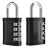 candado 4 numeros 🔒【Fácil de Establecer la Contraseña】La contraseña original es 0000. Cada candado de combinación está equipado con instrucciones claras en el sobre bag.Setting o redefinir su propia combinación es simple y fácil de operar. ¡No es complicado en absoluto!