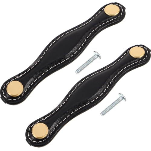 Tiradores de cuero sintético para cajones que aportan seguridad y un elegante estilo retro 2