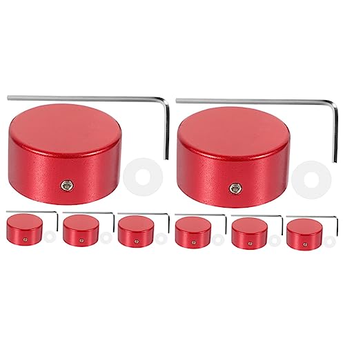 Vaguelly 2 セット エフェクト ペダル キャップ ベース ノブ スクーター アクセサリー ベース ギター メタル ギター エフェクト キャップ ギター ボリューム ノブ エレキ ギター 音
