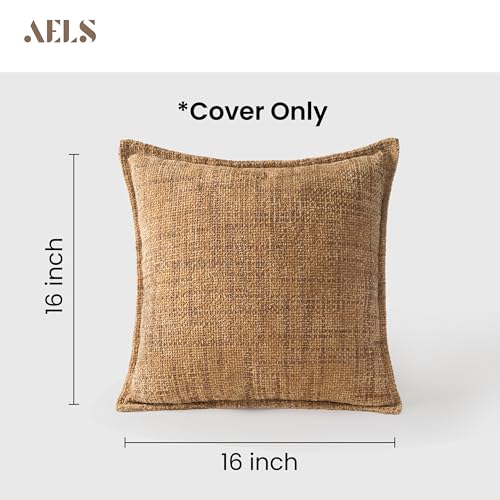 Housse de coussin chenille 40x40 cm marron pour rénover votre canapé - 3